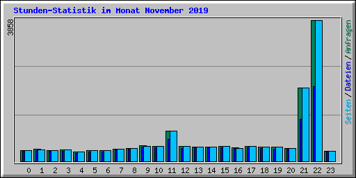 Stunden-Statistik im Monat November 2019